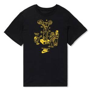 ■NIKE NSW ART IS SPORT GFX TEE 黒/黄 新品 サイズL ナイキ スポーツウエア アート イズ スポーツ グラフィック Tシャツ FB9802-010