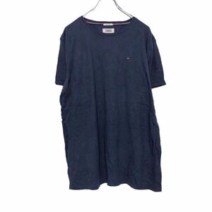 TOMMY JEANS 半袖 ロゴ Tシャツ L～ ネイビー ホワイト レッド トミージーンズ シンプル 古着卸 アメリカ仕入 a508-5462