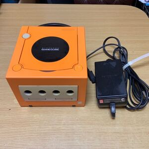 ★ Nintendo ゲームキューブ オレンジ 本体 ACアダプター 動作未確認ジャンク品