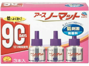 アース製薬　アース　ノーマット　取替えボトル 90日用 無香料　3本　10箱セット　送料無料　デング熱　対策