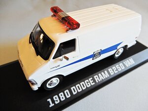 直輸入！グリーンライト社 1/43 1980ｙDODGE RAM B250VAN INDIANA STATE POLICE ダッジラム インディアナポリスカー