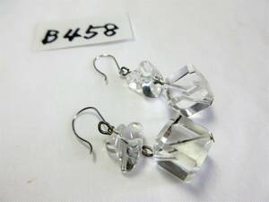 【B-458】WGK14　水晶のピアス　フックピアス
