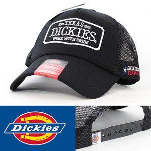 メッシュキャップ 帽子 DICKIES ディッキーズ EX TEXAS WAPPEN MESH CAP ブラック 80495600-80 USA アメリカンブランド