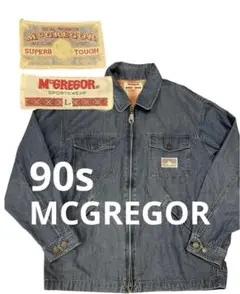 美品 90s MCGREGOR デニムジャケット ジップアップ