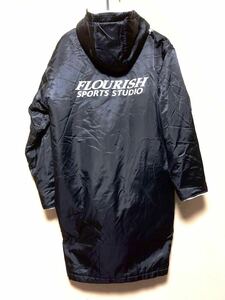 ■美品■FLOURISH SPORTS STUDIO■ベンチコート■ブラック・Mサイズ・裏ボア