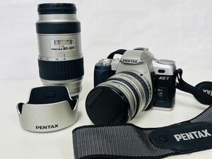 ジャンク品　PENTAX ペンタックス MZ-7 レンズ　smcPENTAX-FA 1:3.2-4.5 28-105㎜　/ 1:4.5-5.6 80-320㎜　一眼レフカメラ　