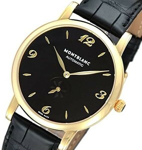 【定価８5万】モンブラン Montblanc スター STAR 自動巻き メンズ 腕時計 107340 ブラック　未使用　金　18k スター　送料無料