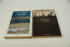 中公文庫　山の名著２冊　上田哲農「山とある日」　川崎精雄「雪山・藪山」