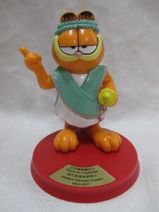 ★Garfield ガーフィールド　フィギュア　PVC　台付き☆ピエール・ド・クーベルタン男爵/USA キャラクター　アメトイ