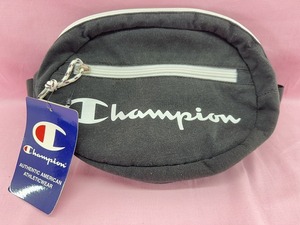 240705●値下げ○未使用　Champion/チャンピオン　ウエストバッグ　ボディバッグ　ウェストポーチ　チャコール系　現状品○●