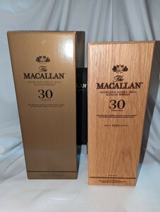 マッカラン 30年 木箱 空　2020 MACALLAN スコッチウイスキー SUNTORY