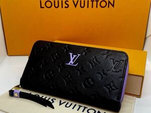 1円〜◇新型.超極美品◇LOUISVUITTON◇アンプラント◇ジッピーウォレット◇ルイヴィトン◇モノグラム◇ブラック×バイオレット