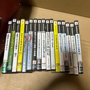 あ-7212）PS2ソフト ゲームソフト まとめ 17本セット　中古現状品