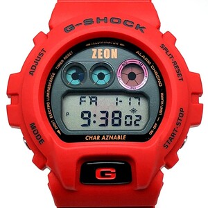 極美品 箱付 G-SHOCK DW-6900FS ガンダム30周年記念 コラボ シャア専用 予約受注生産限定 2010年3月発売 【IT7BPD0L2KBK】