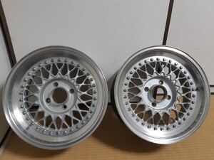 BBS RS040 4h 114.3 8J +24 16インチ R31 180SX S13 スカイライン シルビア 4穴 ET24 16×8J+24 メッシュ RS 3ピース 鍛造 裏面フラット