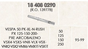 RMS 18408 0290 社外 ハンドル(右/スロットル) ベスパ PK/PX