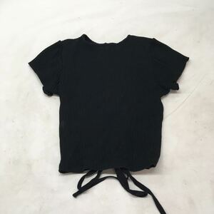 送料無料★moussy マウジー★半袖Tシャツ　トップス★フリーサイズ★ブラック #51013sj49