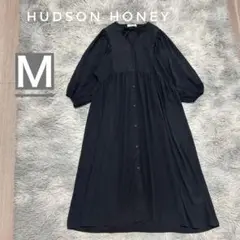 Hudson honey ボリューム袖　シアーシャツ　ロングワンピース