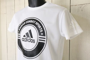 ホワイトＭ【新品】☆アディダス　コンバット：CLIMACOOL　吸汗速乾　Ｔシャツ　ADIDAS/CLIMACOOL/スポーツ/キックボクシング/柔道/格闘技