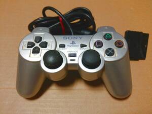 中古 [ゲーム/PS2] PlayStation 2 プレイステーション2 アナログコントローラー デュアルショック2 「シルバー」(SCPH-10010) / DUALSHOCK2