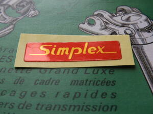 ★ＳＩＭＰＬＥＸ★貴重★赤★ステッカー★サンプレックス★ランドナー★☆Campagnolo