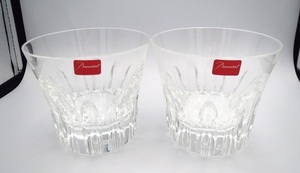 ■H88651:Baccarat バカラ ロックグラス タンブラー コップ ペア セット 2客 食器 クリスタル