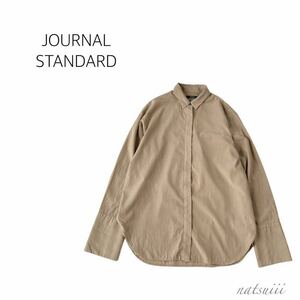 JOURNAL STANDARD ジャーナルスタンダード . リヨセル コットン ビッグカフ シャツ ブラウス 日本製 送料無料