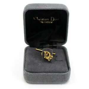 ★ クリスチャン・ディオール ネクタイピン タイタック ロゴデザイン 中古 Aランク Christian Dior｜メンズ 男性