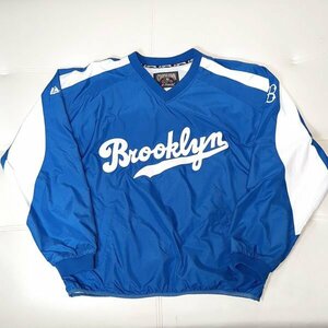 ブルックリン・ドジャース プルオーバー L ナイロンジャケット クーパーズタウンコレクション マジェスティック Brooklyn Dodgers