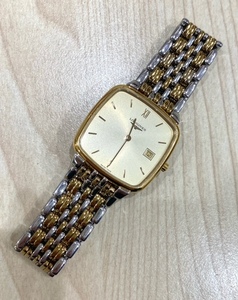 美品 電池交換済 時計 稼動品 LONGINES ロンジン フラッグシップ デイト クォーツ L5.633.3 メンズ スクエア 腕時計