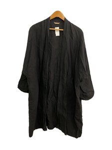 ARTS & SCIENCE◆TENT LINE COAT/コート/3/リネン/BLK/無地/071-L186-131//