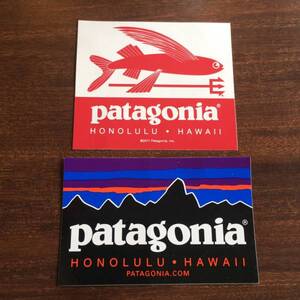 貴重 Patagonia パタゴニア ステッカー HONOLULU・HAWAII ２枚SET 未使用　ホノルル・ハワイ　フィッシュ シール レア #pataloha