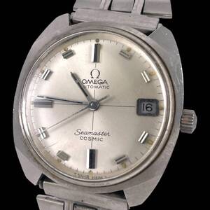 24L008　オメガ　OMEGA　166022-T00L 105　シーマスター コスミック　SEAMASTER COSMIC　メンズ腕時計　ジャンク品　デイト　3針　１円～