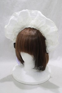 Angelic Pretty / Dolly Crossブリム付カチューシャ オフ H-25-01-17-071-AP-AC-NS-ZH