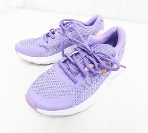 80☆YS☆展示品 Under Armour アンダーアーマー Surge ランニングシューズ 23cm ライトパープル☆1209-714