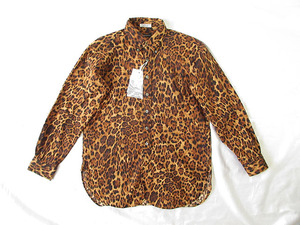 エンジニアードガーメンツ★2021fw ★19th Century BD Shirt - Cotton Leopard Print / Brown【XS】