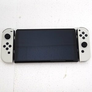 ★中古★Nintendo Switch 本体 Joy-Con(L)/(R)ホワイト 有機ELモデル HEG-S-KAAAA (ニンテンドースイッチ/1円～)★【GM649】