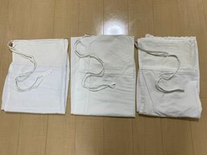 お裾除け3着まとめて☆白色レディース襦袢下和服和装着付裾よけ長襦袢肌襦袢ユーズド婦人用