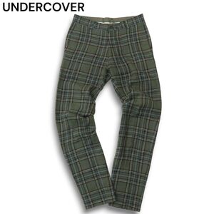 UNDERCOVER アンダーカバー 108 秋冬 ツイード調★ チェック スリム テーパード パンツ Sz.M　メンズ 日本製　A4B05785_B#Q