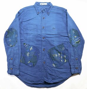 YAMANE ACADEMY (ヤマネ アカデミー) Indigo B.D.Shirt / ボタンダウンシャツ インディゴ size 4(M) / EVISU / エヴィス