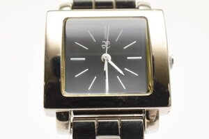 シチズン Elegance 1032-A05699 スクエア シルバー 黒文字盤 クォーツ レディース 腕時計 CITIZEN