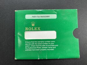 USA 69173 ロレックス アメリカ サービスセンター ROLEX Service center booklet 冊子 ホルダー ギャランティ ケース GARANTIE case BOX