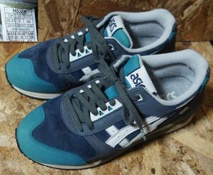 良品 ASICS J.Crew x Gel Respector US7 25.25cm 本革スエード H53DK アシックス　ゲルリスペクター　Jクルー