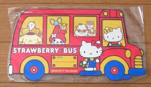 ★新品非売品 いちご新聞 思い出乗せちゃお ストロベリーバス フォトフレーム ふろく Strawberry Bus サンリオ キティマイメロプリン2001