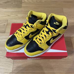 1円スタート！送料込み！28cm！Nike Dunk High "Black/Varsity Maize"ナイキ ダンク ハイ ブラック/バーシティメイズ