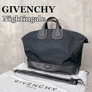 Y406 GIVENCHY ジバンシィ ナイチンゲール ボストンバッグ メンズ黒