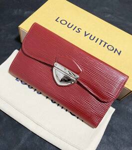 美品 [LOUIS VUITTON] ポルトフォイユ ウジェニ エピ ルビー ロングウォレット 長財布 M6388M レッド ルイヴィトン