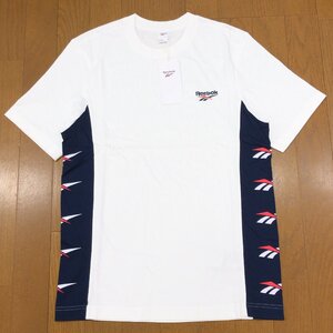 新品 Reebok リーボック 定価2,990円+税 ロゴ刺繍 クラシックス ベクター Tシャツ S 白 ホワイト 半袖 スポーツウェア 国内正規品 未使用