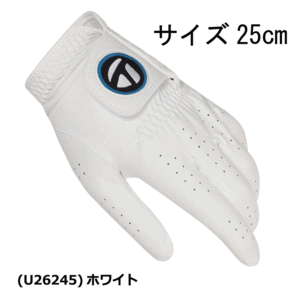 【定価1,870円】テーラーメイド ゴルフ グローブ (UN165-U26245 ホワイト 25cm) メンズ 片手 右利 左手用 2024新作【TaylorMade 正規商品】