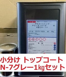 FRP トップコート グレー N-70 １㎏セット 硬化剤40g付 ポリエステル樹脂